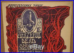 Grateful Dead Old Cheese Factory Mouse Bill Graham Fillmore Fd Dog Era Poster