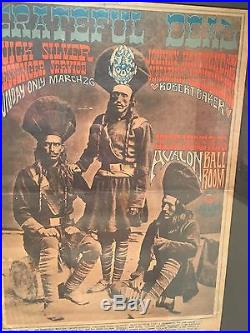Grateful Dead Original Avalon Ballroom 1967 Poster 1st Print