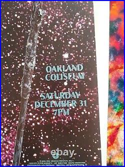 Grateful Dead Original Concert Poster From New Year's Eve 1988! Father Time BG