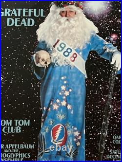 Grateful Dead Original Concert Poster From New Year's Eve 1988! Father Time bgp
