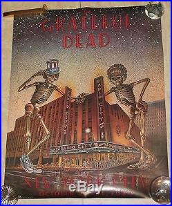 Grateful Dead Original Poster New York Radio City October 22-31 1980 Card Stock