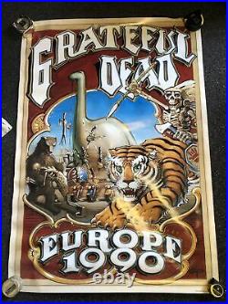Grateful Dead POSTER Europe 1990 Tour Rick Griffin 39x27