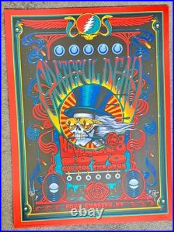 Grateful Dead Port Chester Ny 1970 Original Foil Silkscreen Poster Biffle