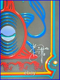 Grateful Dead Port Chester Ny 1970 Original Foil Silkscreen Poster Biffle