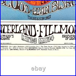 Grateful Dead Postcard Jefferson Airplane Original Fillmore 1969 BG 171-1 B. O. L