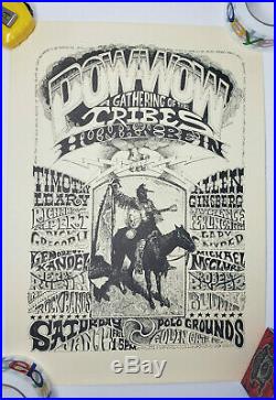 Grateful Dead Poster 1967 Pow-wow Gathering Of Tribes Human Be-in Rick Griffin