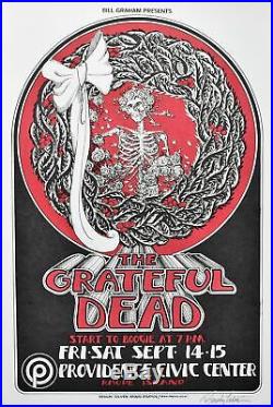 Grateful Dead Poster 1973 Signed by Randy Tuten
