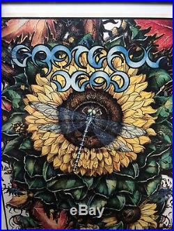 Grateful Dead Poster 1995 Fall Tour Poster. No. 6644/25000. Framed