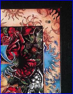 Grateful Dead Poster 1995 Summer Tour Jerry's Last S/N Signed by Michael Everett