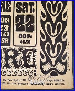 Grateful Dead Poster 1st Printing A Signed by Artist Wes Wilson
