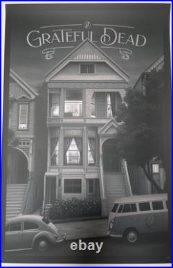 Grateful Dead Poster 710 Asbury By Nicholas Moegly Silk Screen Print Signed A/P