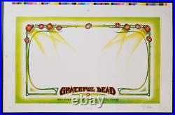 Grateful Dead Poster Blank Uncut Randy Tuten Signed 1998