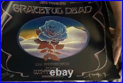 Grateful Dead Poster, Blue Rose Commemorative Edition. Mouse. Kelley, Signed