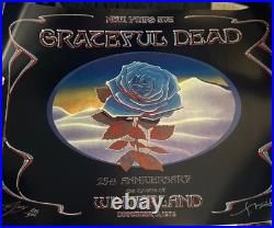 Grateful Dead Poster, Blue Rose Commemorative Edition. Mouse. Kelley, Signed