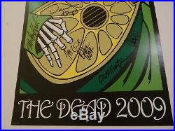 Grateful Dead Poster FULLY AUTOGRAPHED Bob Weir Phil Lesh Kreutzmann Hart & more