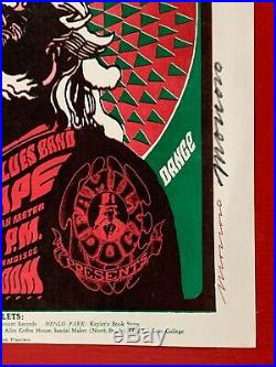 Grateful Dead Poster Family Dog Fd40 Moscoso Hippie Santa Signed Print Fd 40