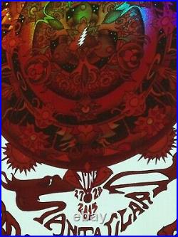 Grateful Dead Poster Fare Thee Well 2015 GDP Holographic Red Foil Ryan Kerrigan