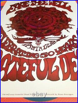 Grateful Dead Poster Fare Thee Well 2015 GDP Holographic Red Foil Ryan Kerrigan