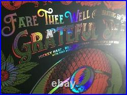 Grateful Dead Poster Fare Thee Well 2015 Soldier Field Ltd Ed Foil Justin Helton