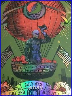 Grateful Dead Poster Fare Thee Well 2015 Soldier Field Ltd Ed Foil Justin Helton