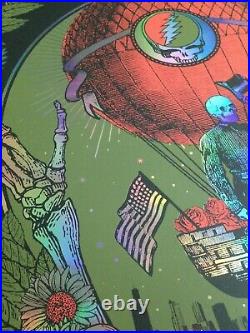 Grateful Dead Poster Fare Thee Well 2015 Soldier Field Ltd Ed Foil Justin Helton