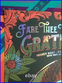 Grateful Dead Poster Fare Thee Well 2015 Soldier Field Ltd Ed Foil Justin Helton