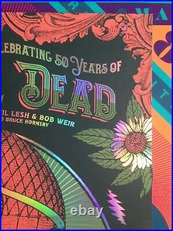 Grateful Dead Poster Fare Thee Well 2015 Soldier Field Ltd Ed Foil Justin Helton