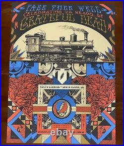 Grateful Dead Poster Fare Thee Well Chicago 7/3 7/4 7/5 2015 Helton signed