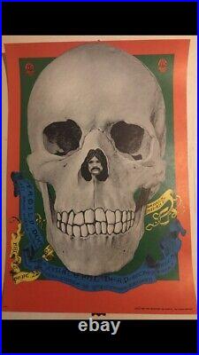 Grateful Dead Poster Fd-82'67 Original Fillmore First Print Nm Cond Never Hung