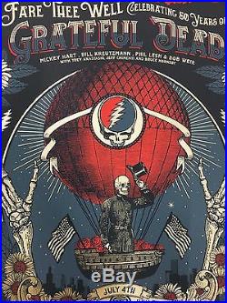 Grateful Dead Poster GD50 Chicago, IL 2015 Signed And Numbered MINT