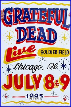 Grateful Dead Poster July 8 & 9, 1995 Soldier Field Chicago Dead & Company #1