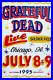 Grateful Dead Poster July 8 & 9, 1995 Soldier Field Chicago Dead & Company #1