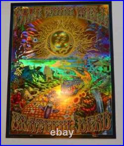 Grateful Dead Poster Mike DuBois Fare Thee Well Foil Hologram Art Golden Road 50