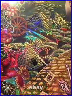 Grateful Dead Poster Mike DuBois Fare Thee Well Foil Hologram Art Golden Road 50