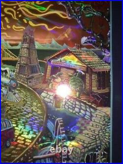 Grateful Dead Poster Mike DuBois Fare Thee Well Foil Hologram Art Golden Road 50