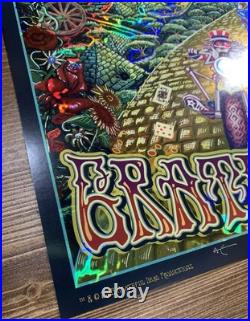 Grateful Dead Poster Mike DuBois Fare Thee Well Foil Hologram Art Golden Road 50