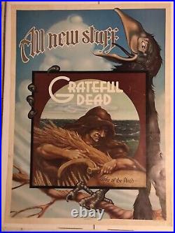 Grateful Dead Poster Original First Print 1973 Wake Of The Flood Rick Griffin