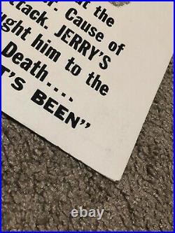 Grateful Dead Poster RARE Jerry Garcia Death August9,1995 Newspaper Image
