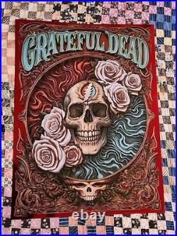 Grateful Dead Poster Red Foil Edition NC Winters Signed Screen Print #/40 TRPS