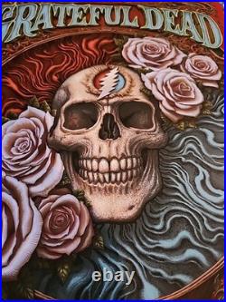 Grateful Dead Poster Red Foil Edition NC Winters Signed Screen Print #/40 TRPS