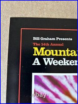 Grateful Dead Poster Santana 1987 Original BGP17 Mountain Aire Calaveras Jerry