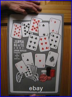 Grateful Dead Poster Santana Fillmore (2 sided) April 1991 Silver Bowl Las Vegas
