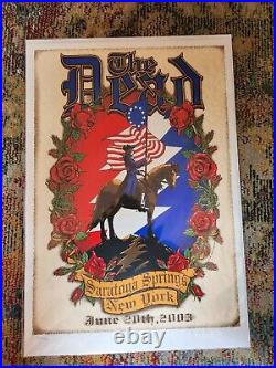 Grateful Dead Poster Saratoga 6/20/03 Richard Biffle And Dead And Company