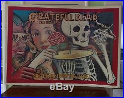 Grateful Dead Poster Skeletons From The Closet HUGE! (Vintage)