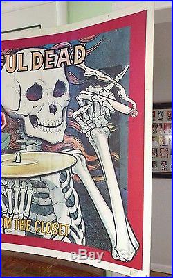Grateful Dead Poster Skeletons From The Closet HUGE! (Vintage)