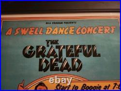 Grateful Dead Poster Titled A Swell Dance Concert Signed & Numbered Grateful Dead Poster Titled A Swell Dance Concert Signed & Numbered