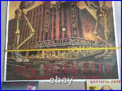 Grateful Dead Poster Vintage 1980 Radio City Music Hall NYC Halloween D. Larkins