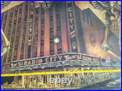 Grateful Dead Poster Vintage 1980 Radio City Music Hall NYC Halloween D. Larkins