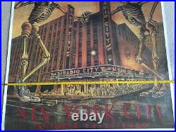 Grateful Dead Poster Vintage 1980 Radio City Music Hall NYC Halloween D. Larkins