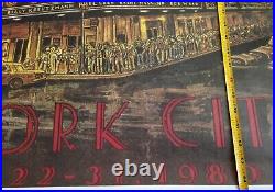 Grateful Dead Poster Vintage 1980 Radio City Music Hall NYC Halloween D. Larkins